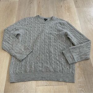 J. Crew Italian Cashmere Sweater in Gray